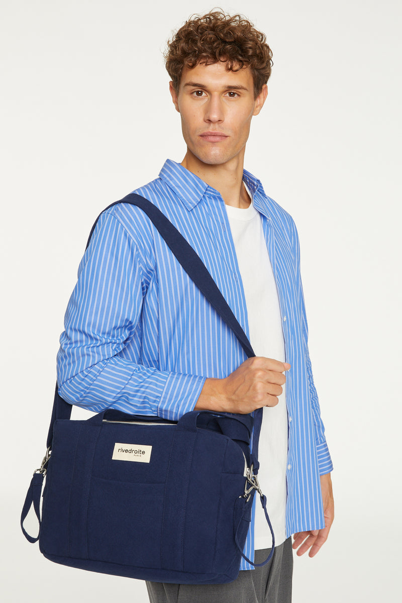 ARCHIVES｜Mini Darcy l'anti-sac à langer - Coton recyclé Bleu Nuit