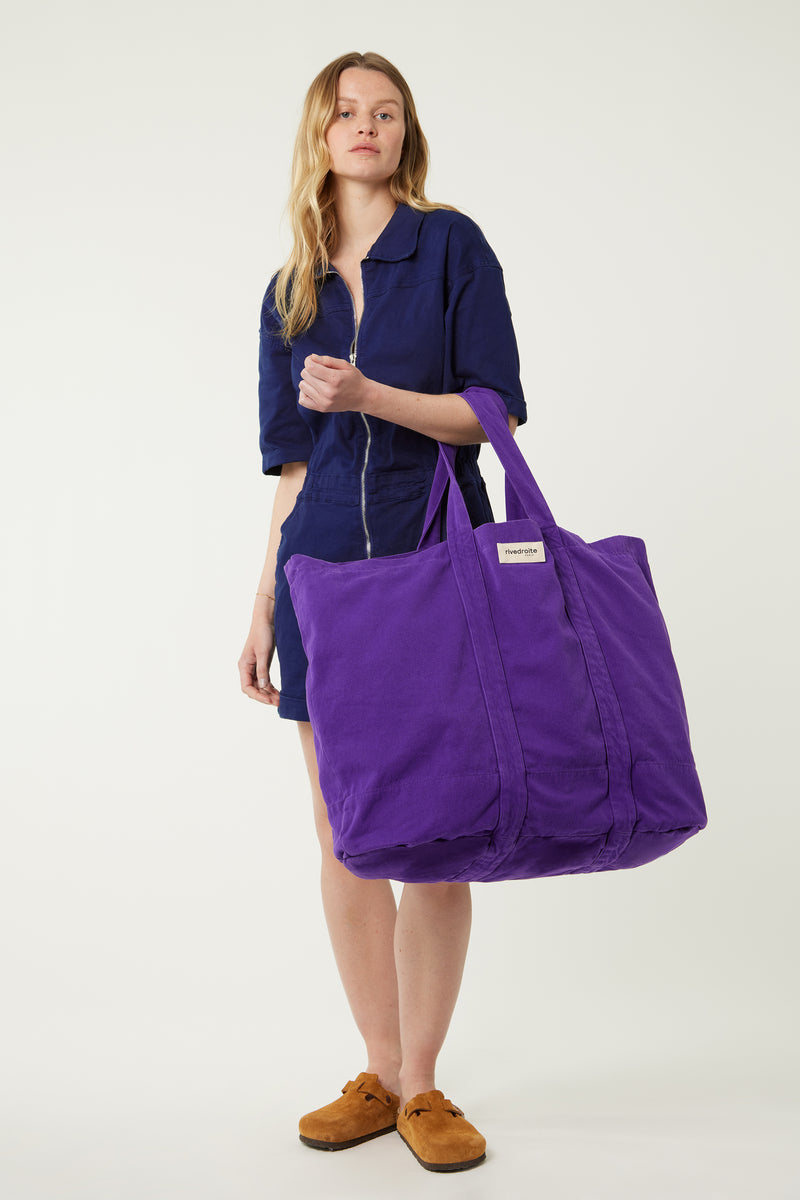 コットントートバッグ Marcel XL レッド ☆ rive droite PARIS org.jpg