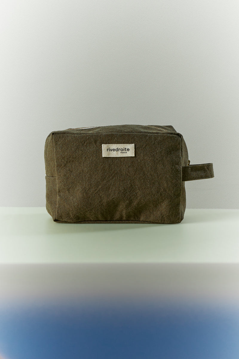 Tournelles la trousse XL - Coton recyclé Kaki