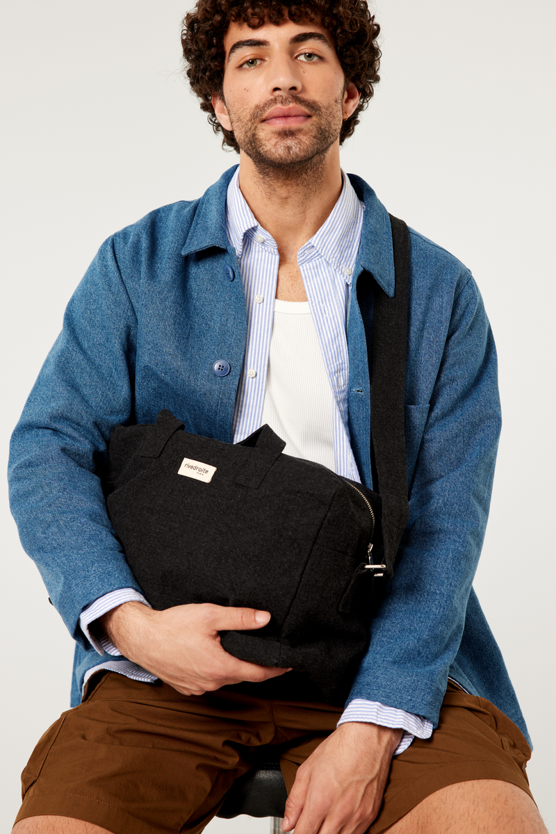 Sauval le city bag - Coton recyclé noir