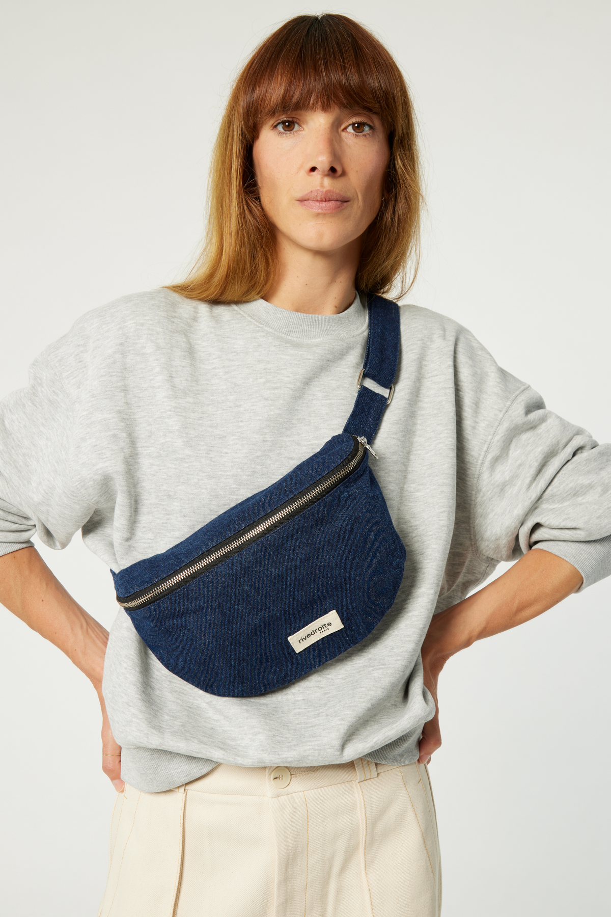 Custine le sac banane Denim Brut Upcycle Rivedroite Paris