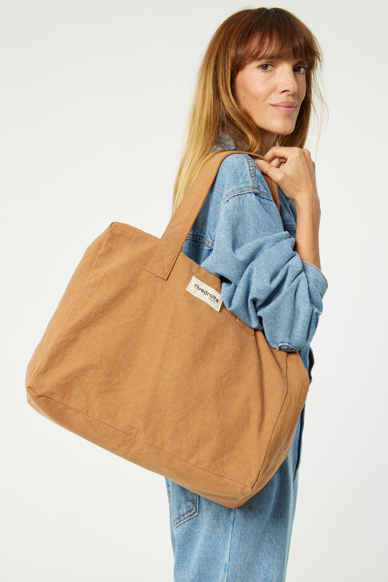 Célestins le sac 24 heures - Coton recyclé camel