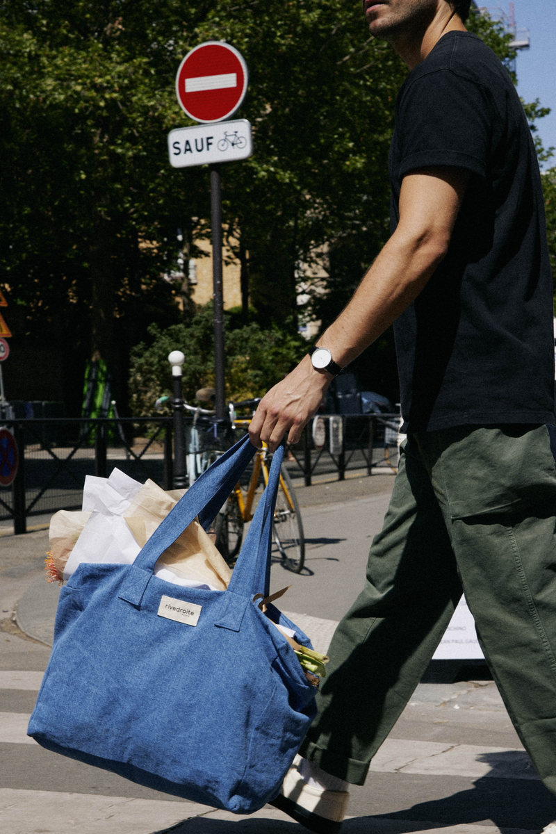 Célestins le sac 24 heures - Denim Clair recyclé