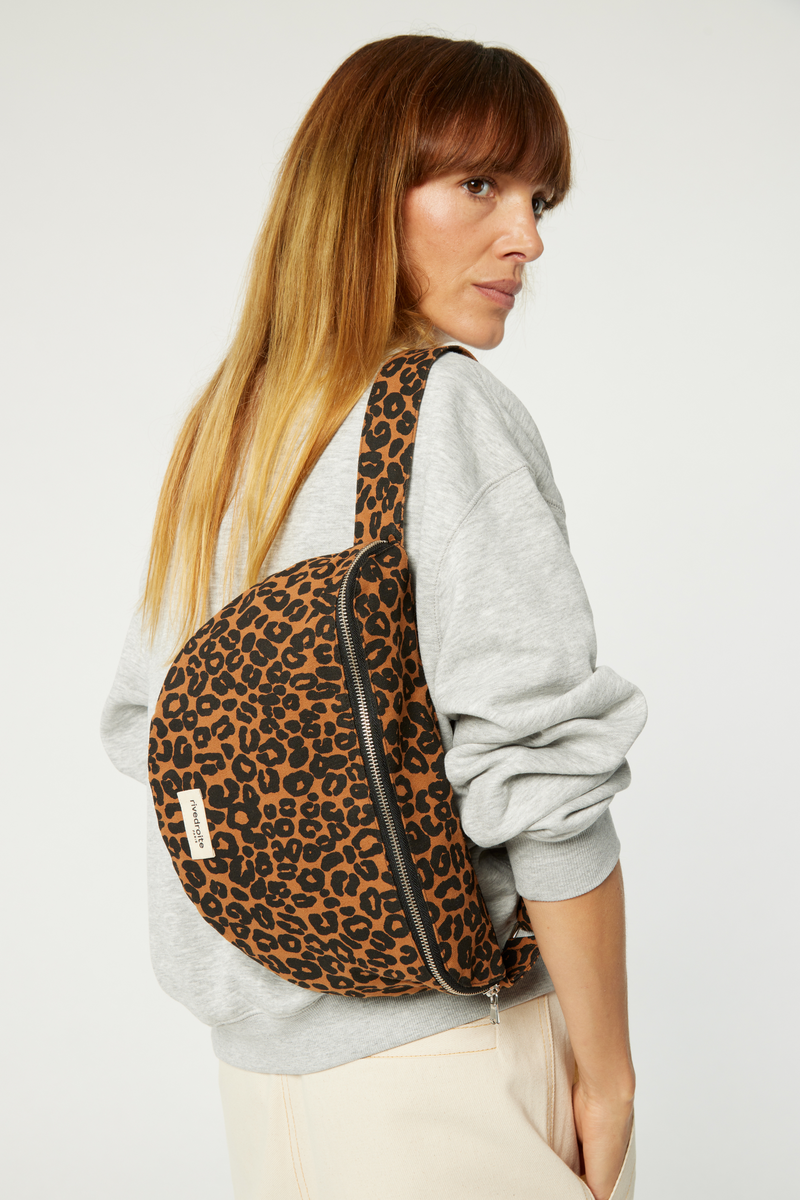 Custine XL le sac banane - Coton recyclé Léopard