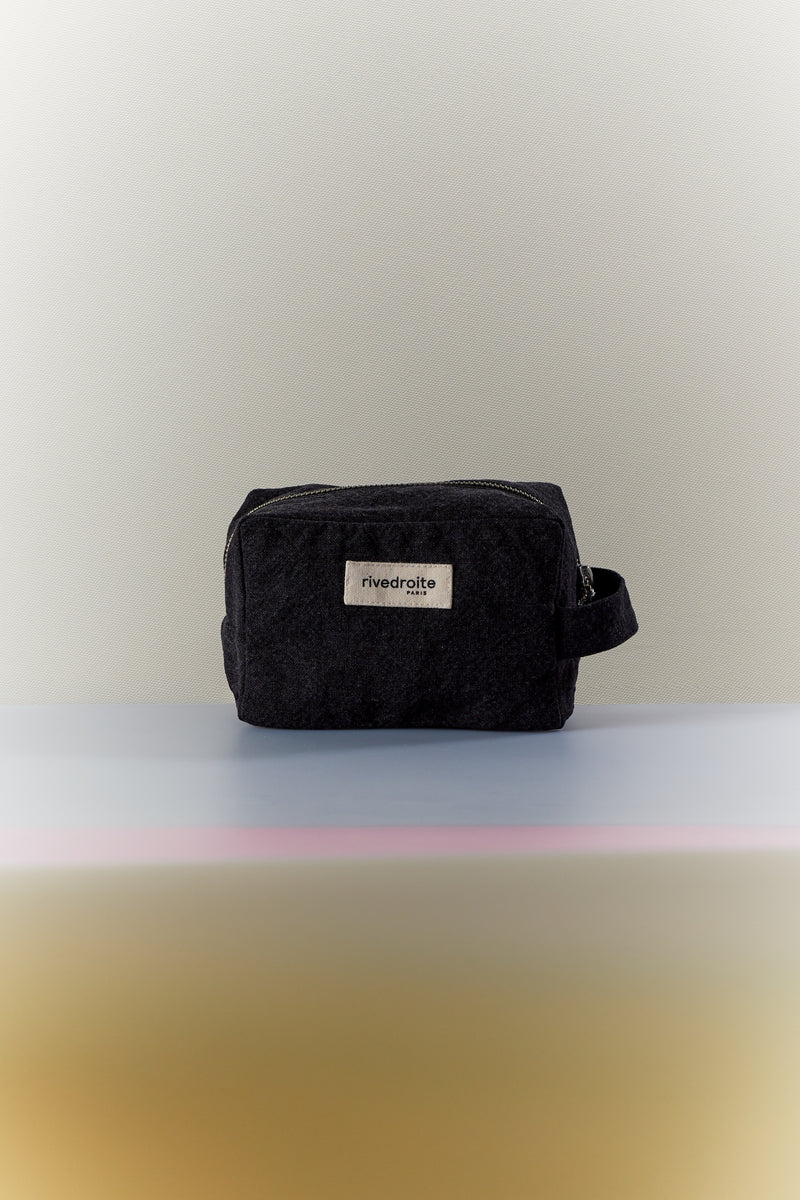 Tournelles la petite trousse - Coton recyclé noir