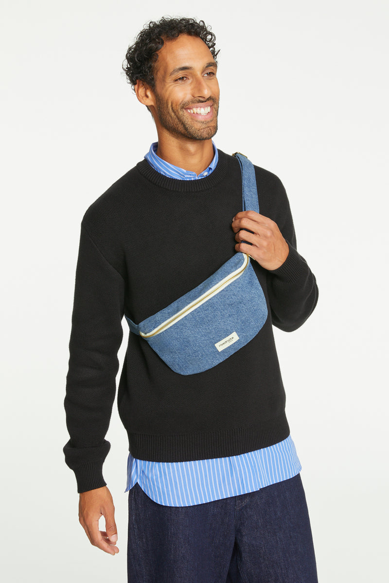 Custine le sac banane - Denim Clair recyclé