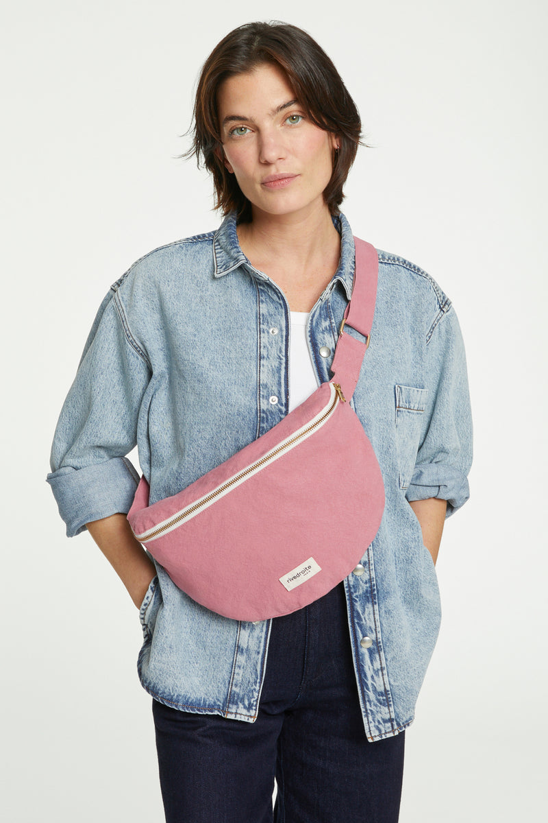 Custine XL le sac banane - Coton recyclé Bois de Rose