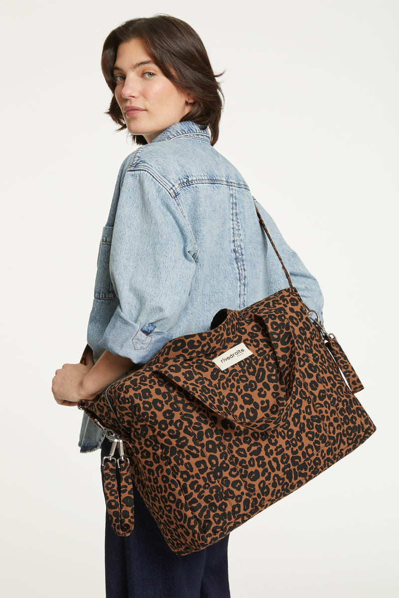 Darcy l'anti sac à langer - Coton recyclé Léopard