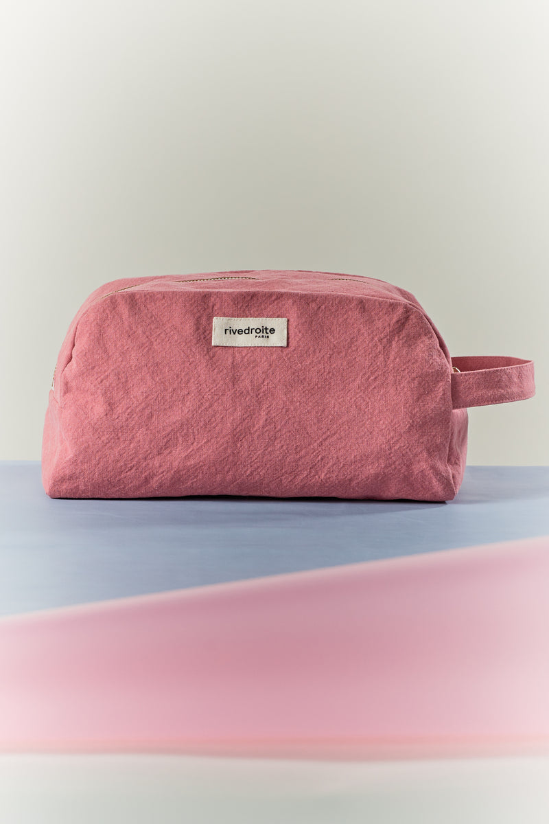 Hermel la trousse de toilette - Coton recyclé bois de rose