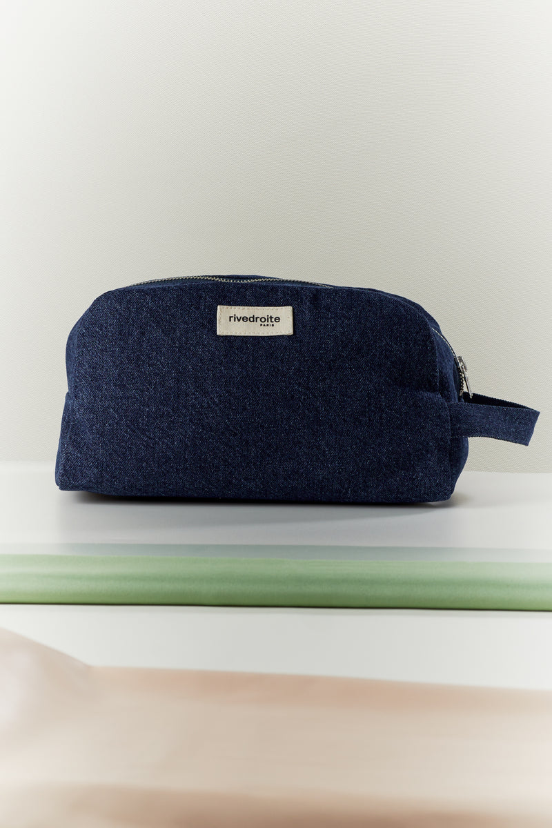 Hermel la trousse de toilette - Denim Brut recyclé