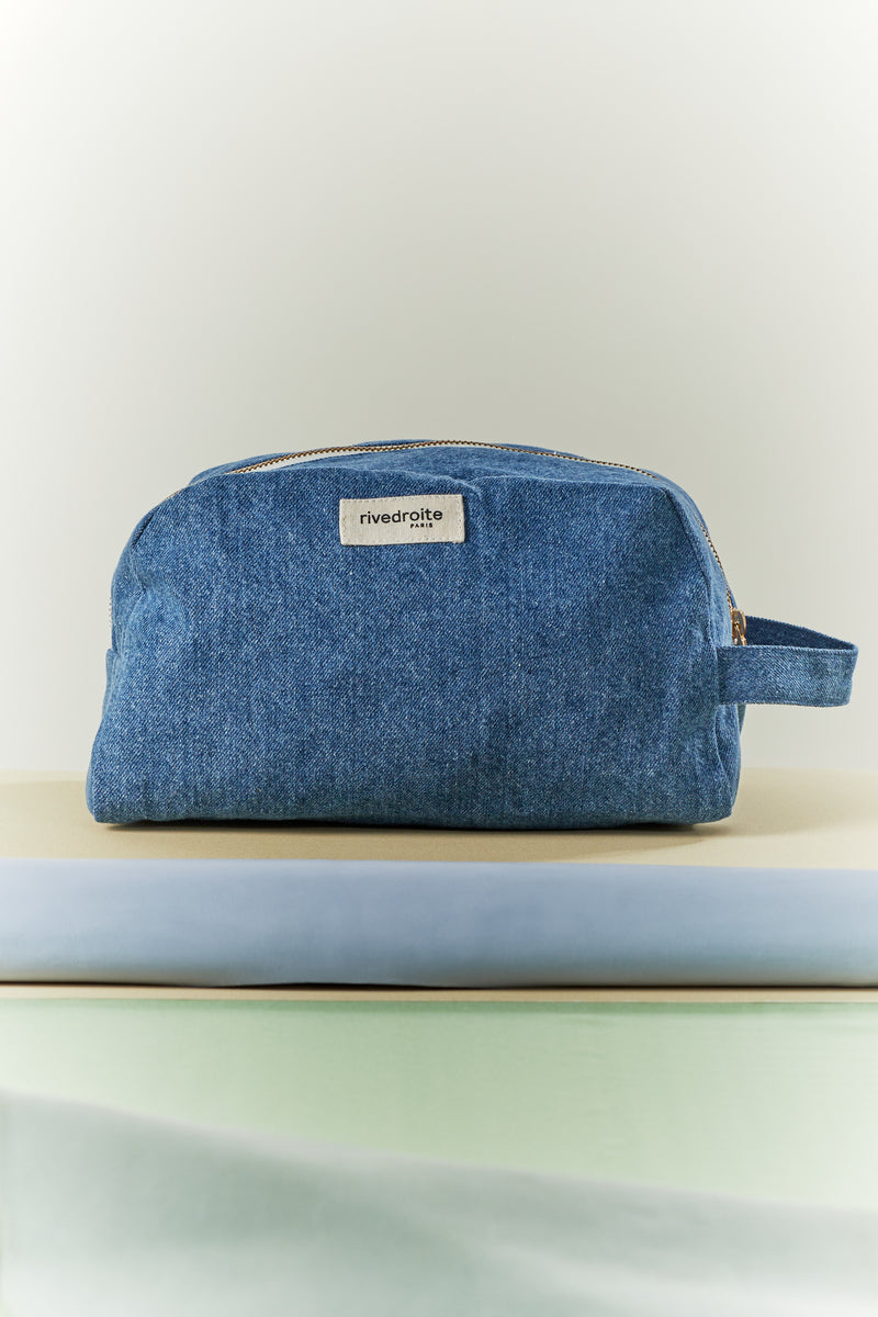 Hermel la trousse de toilette - Denim Clair recyclé
