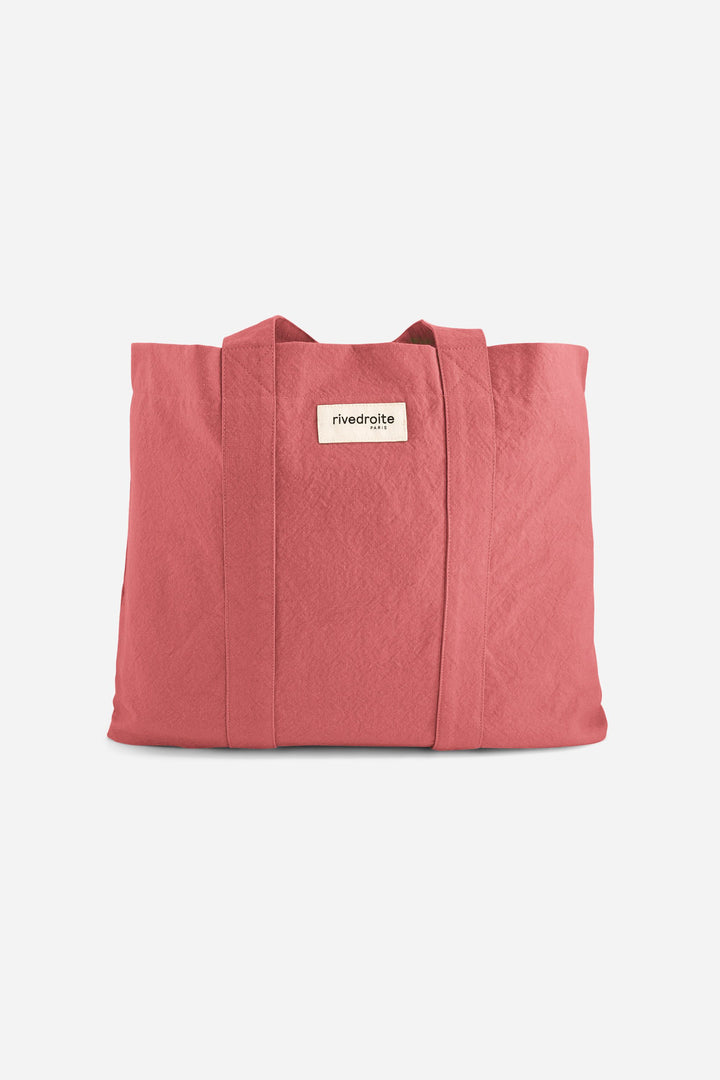 Marcel XS the city tote - Recycled cotton Medina pink – Rivedroite 