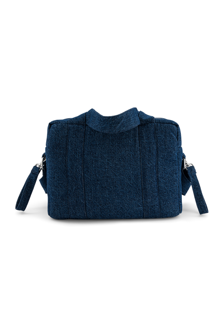 Mini Darcy the anti diaper bag - Upcycled raw denim – Rivedroite Paris