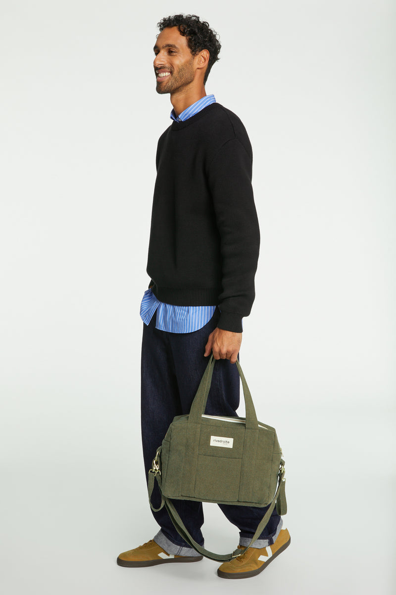 Mini Darcy l'anti-sac à langer - Coton recyclé Kaki