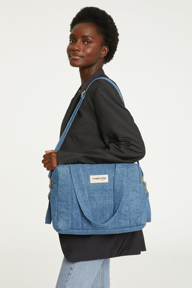 Mini Darcy l'anti-sac à langer - Denim Clair recyclé