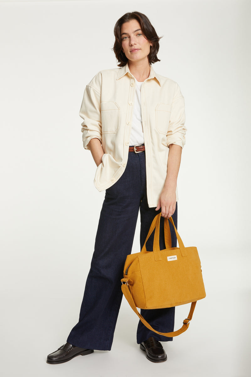 Sauval le city bag - Coton recyclé Moutarde