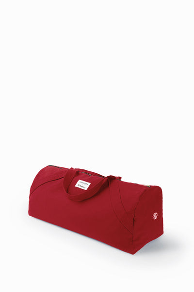 Le sac de yoga en collaboration avec Lili Barbery - Coton recyclé Rouge Vibrant vue 3/4