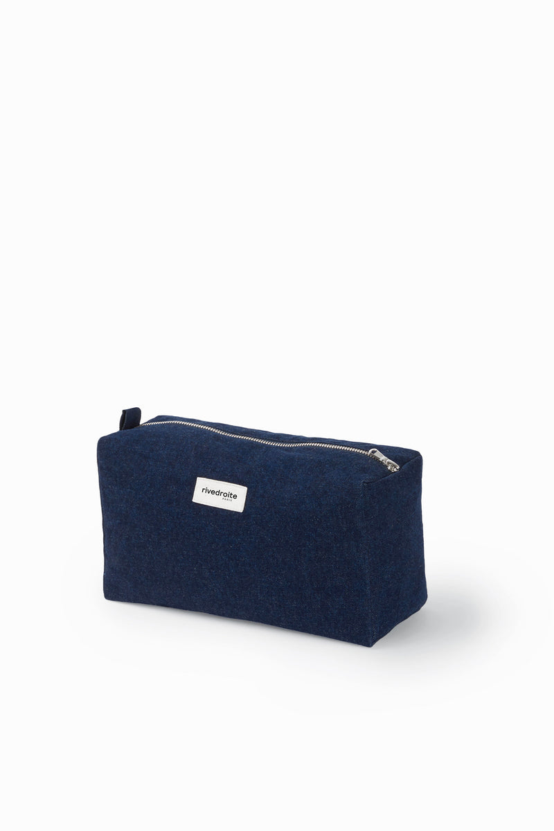Alma la trousse de toilette maternité - Denim Brut Upcyclé