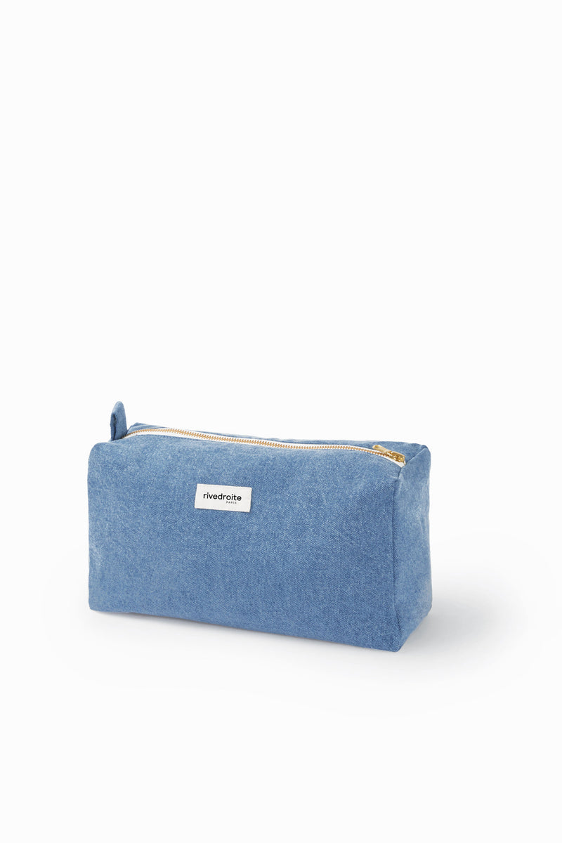 Alma la trousse de toilette maternité - Denim Clair Upcyclé