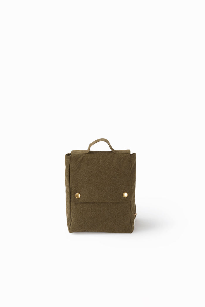 rive droite Minimes le sac à dos des tout-petits Coton recyclé Kaki Réduction Sacs