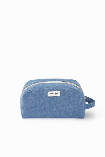 Hermel la trousse de toilette - Denim clair upcyclé