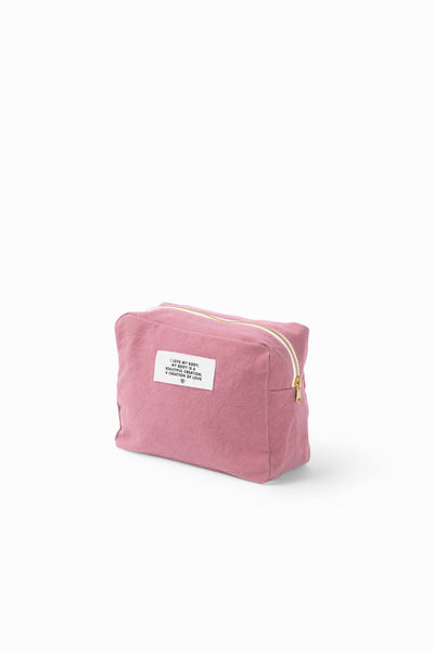 La pochette en collaboration avec Lili Barbery - Coton recyclé Bois de Rose
