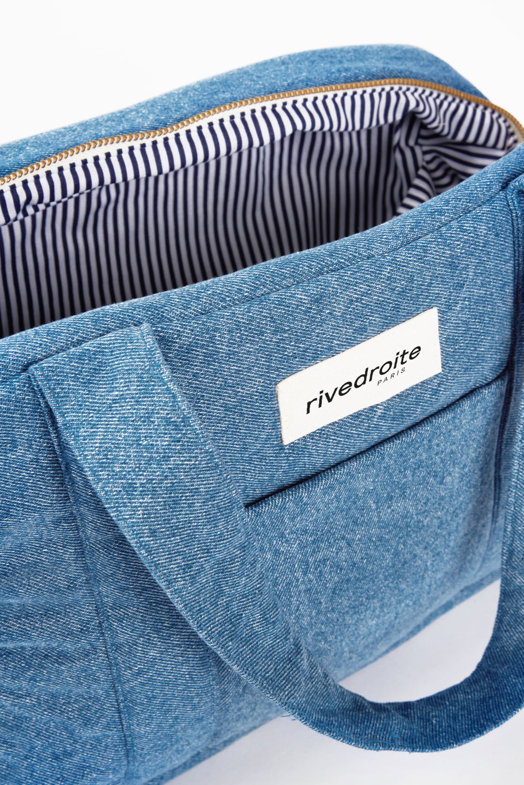 Mini Darcy the anti diaper bag - Stone washed denim – Rivedroite Paris 