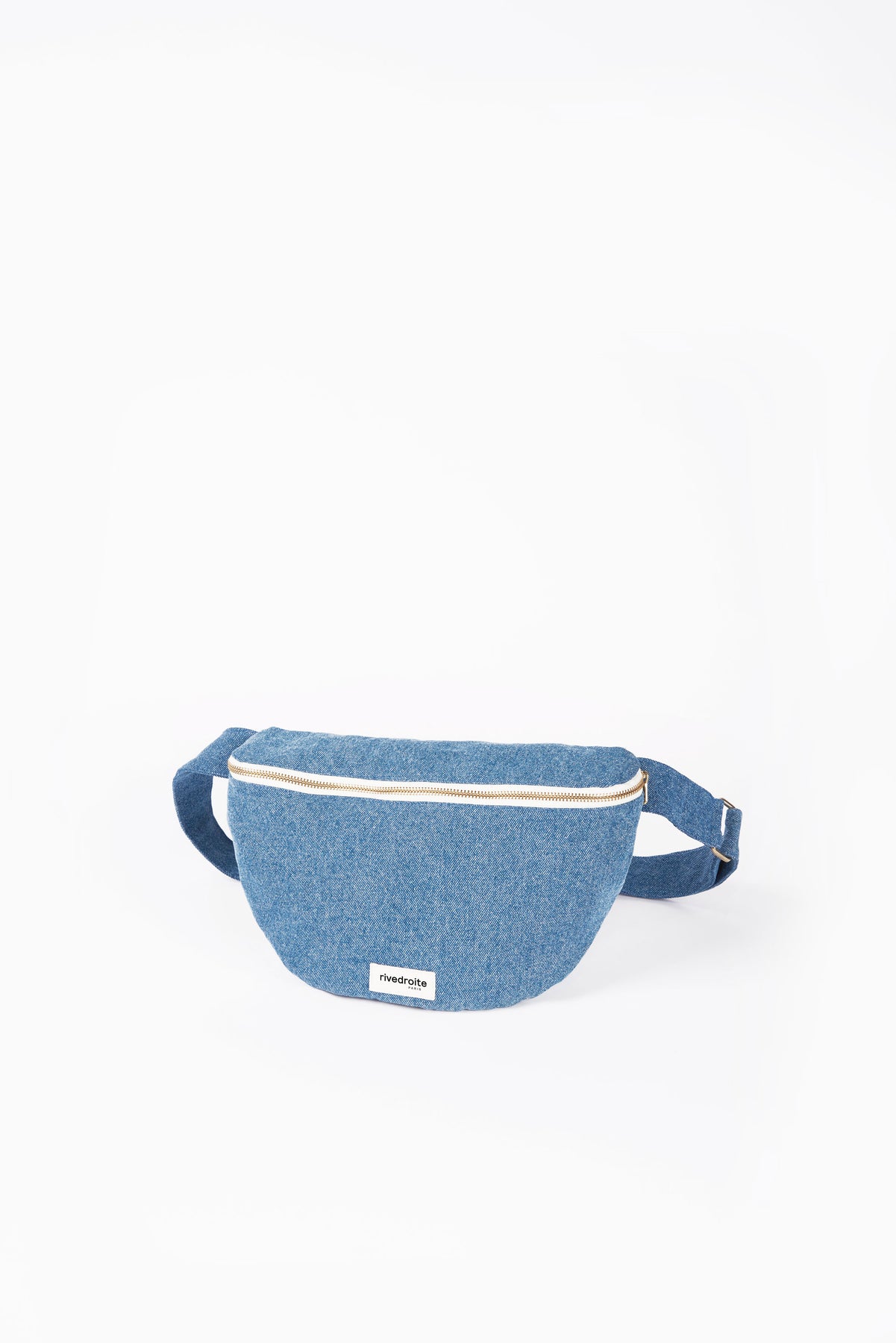 Upcycled Denim Fanny pack/Waist pouch- light blue